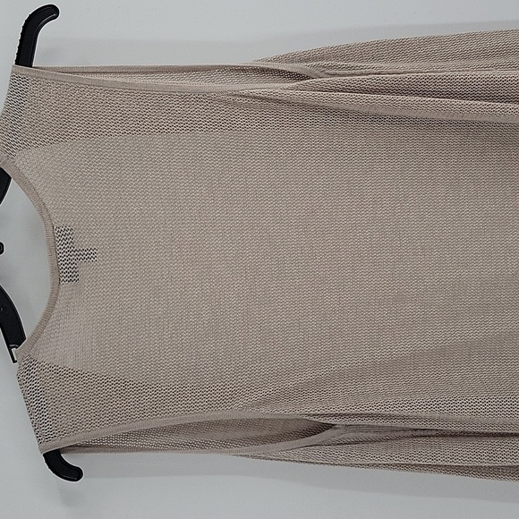 Lane Bryant Tan Knit Long Vest - Picture 9 of 16